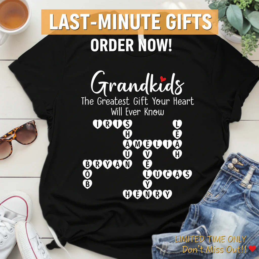 The Greatest Gift You Ever Know Crossword Puzzle Art - Personalized Shirt - Gift For Grandma, Gift For Mom - Image 10