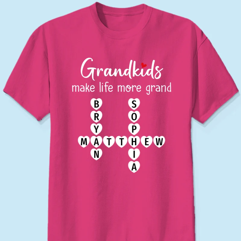 The Greatest Gift You Ever Know Crossword Puzzle Art - Personalized Shirt - Gift For Grandma, Gift For Mom - Image 15