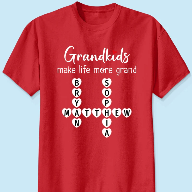 The Greatest Gift You Ever Know Crossword Puzzle Art - Personalized Shirt - Gift For Grandma, Gift For Mom - Image 16