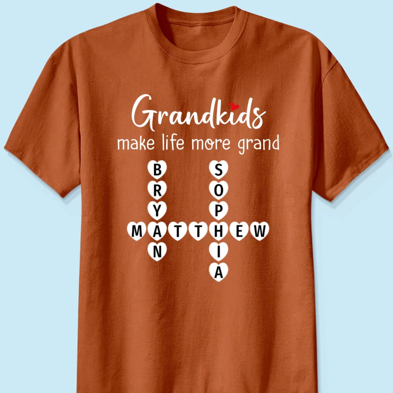 The Greatest Gift You Ever Know Crossword Puzzle Art - Personalized Shirt - Gift For Grandma, Gift For Mom - Image 18