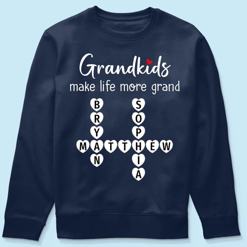 The Greatest Gift You Ever Know Crossword Puzzle Art - Personalized Shirt - Gift For Grandma, Gift For Mom - Image 24