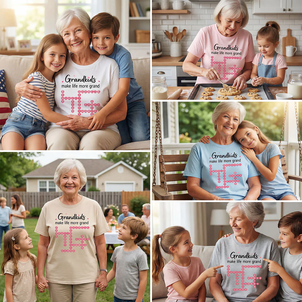 The Greatest Gift You Ever Know Crossword Puzzle Art - Personalized Shirt - Mother's Day Gift For Grandma - Image 15