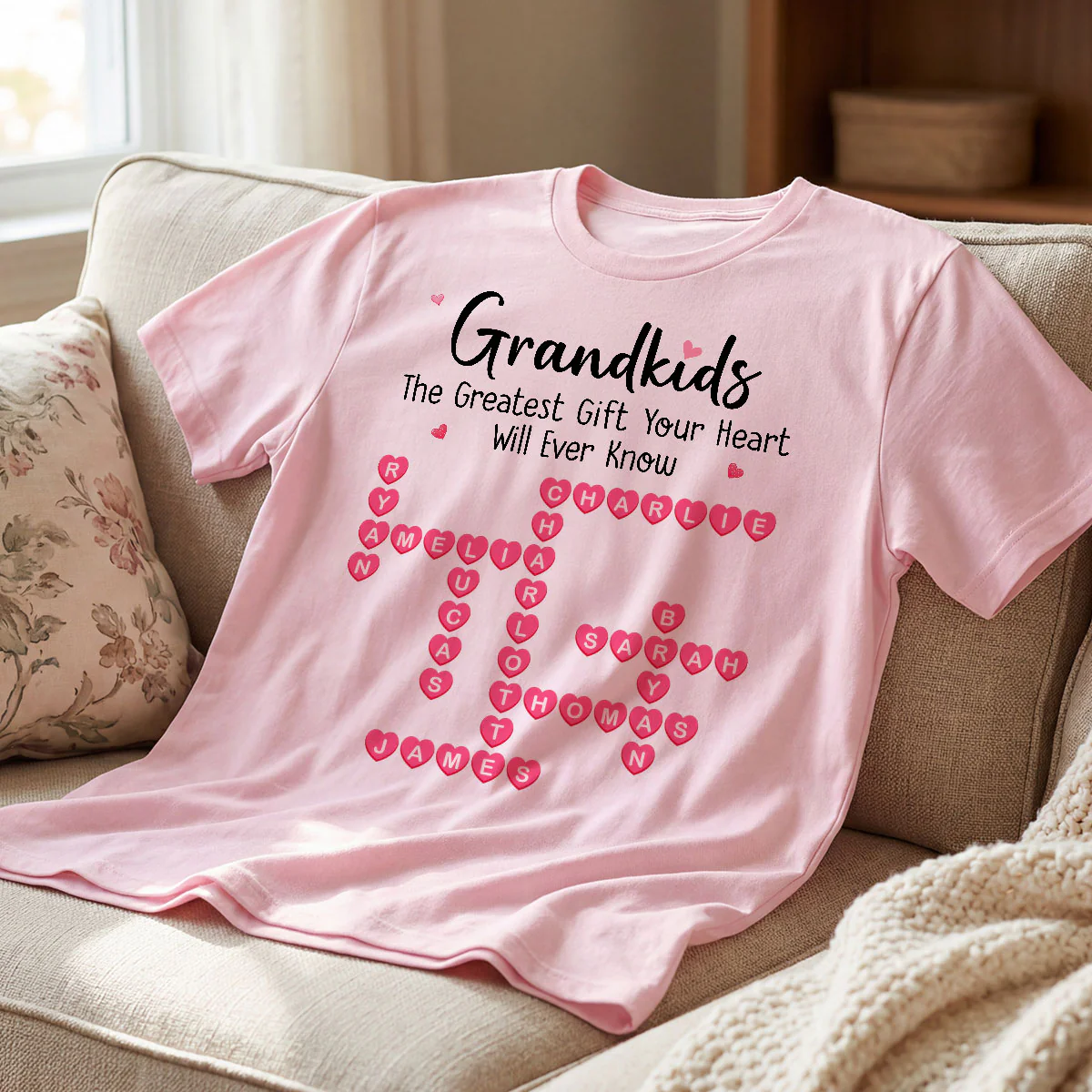 The Greatest Gift You Ever Know Crossword Puzzle Art - Personalized Shirt - Mother's Day Gift For Grandma - Image 17
