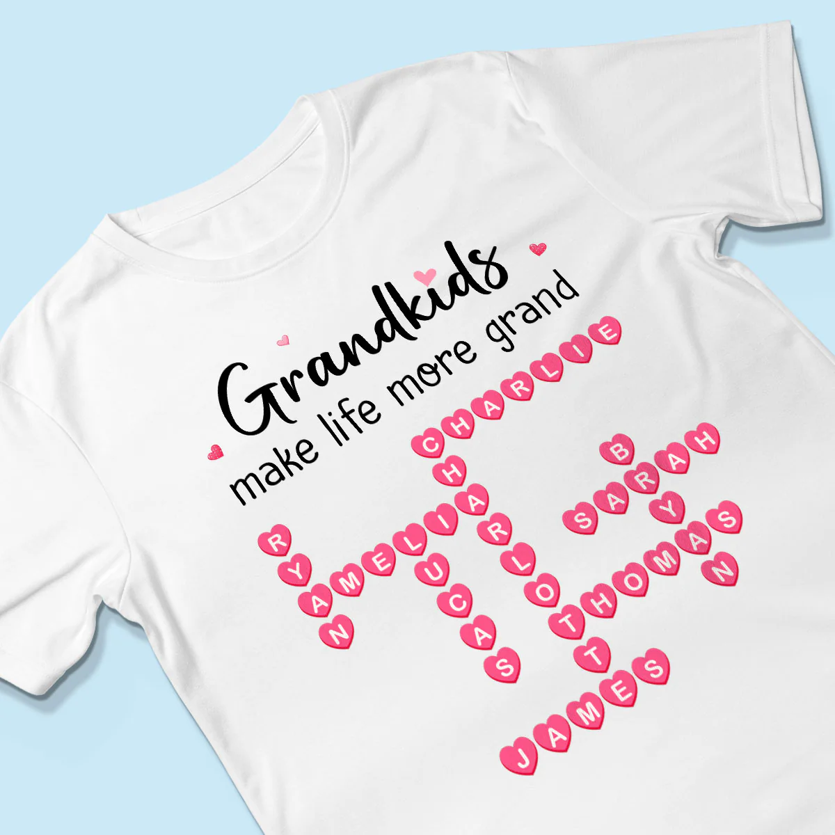 The Greatest Gift You Ever Know Crossword Puzzle Art - Personalized Shirt - Mother's Day Gift For Grandma - Image 3