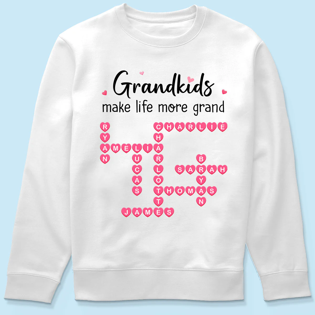 The Greatest Gift You Ever Know Crossword Puzzle Art - Personalized Shirt - Mother's Day Gift For Grandma - Image 5