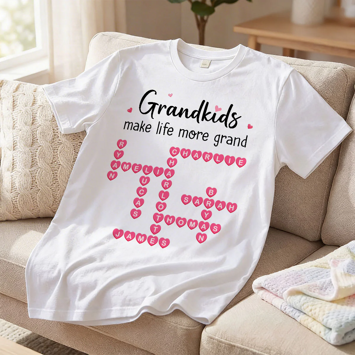The Greatest Gift You Ever Know Crossword Puzzle Art - Personalized Shirt - Mother's Day Gift For Grandma - Image 7