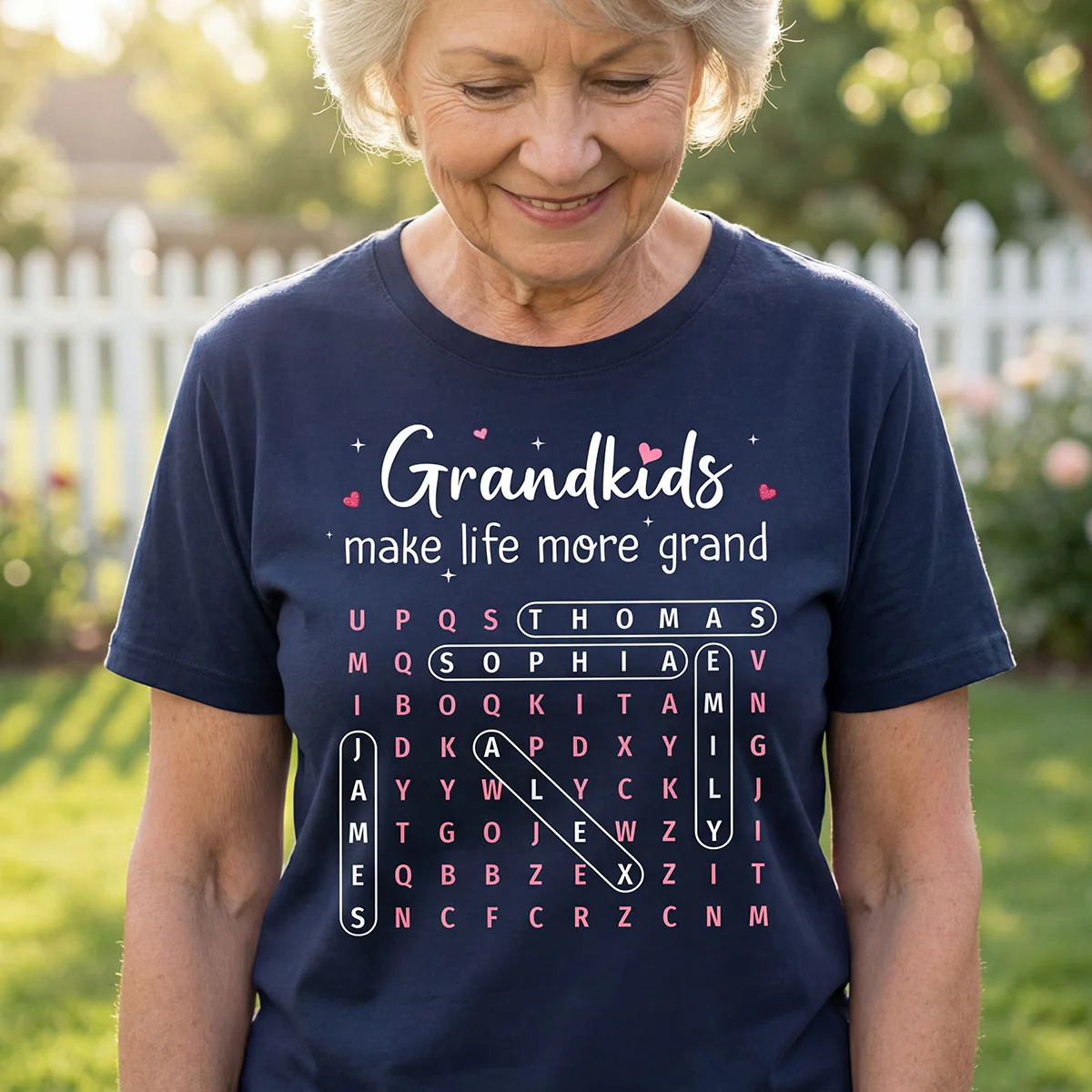 The Greatest Gift You Ever Know Word Search Puzzle Art - Personalized Shirt - Gift For Grandma - Image 12
