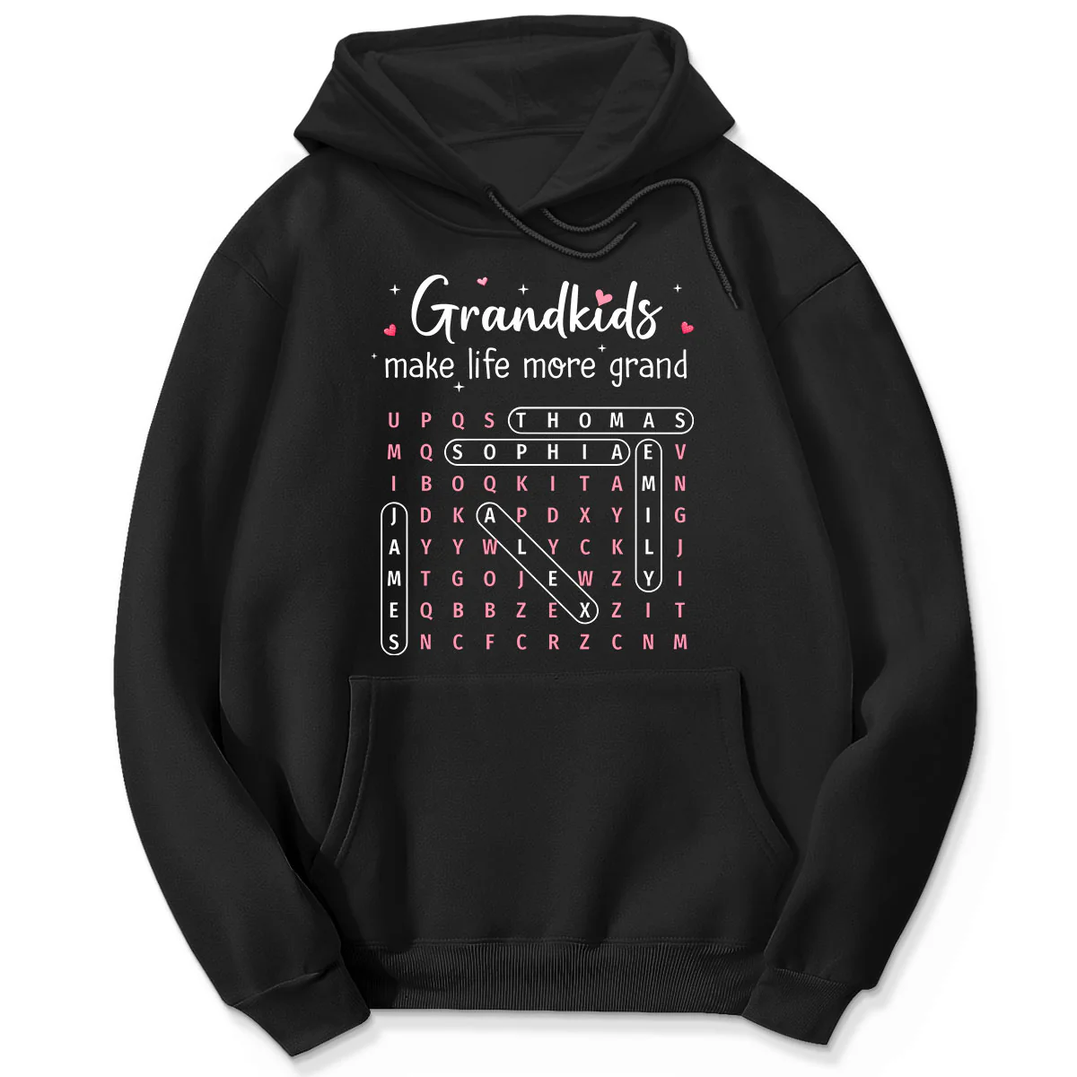 The Greatest Gift You Ever Know Word Search Puzzle Art - Personalized Shirt - Gift For Grandma - Image 4