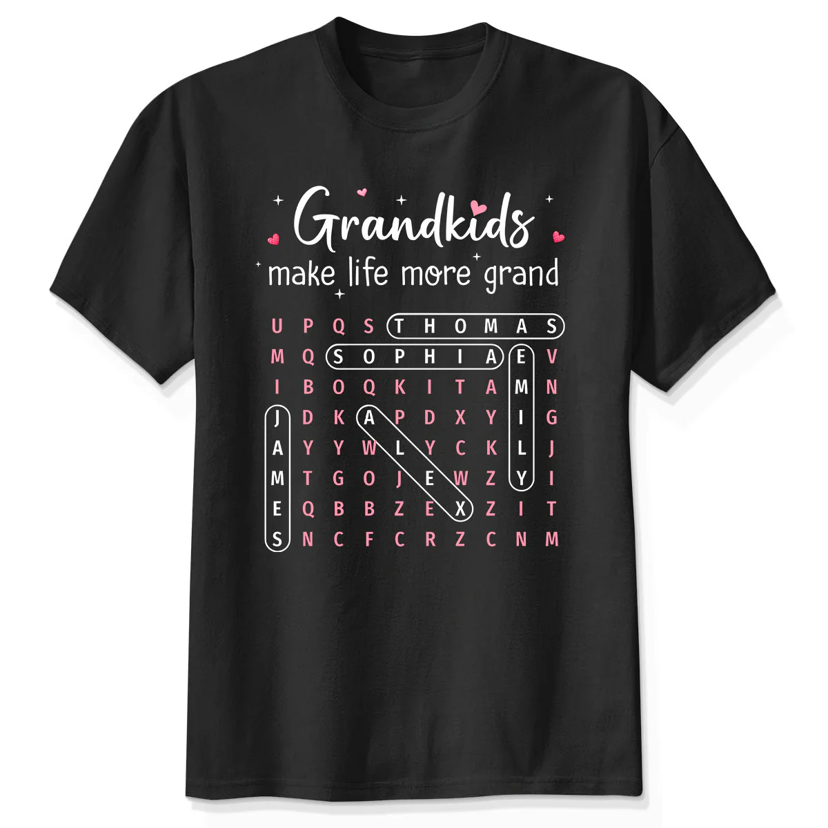 The Greatest Gift You Ever Know Word Search Puzzle Art - Personalized Shirt - Gift For Grandma - Image 7
