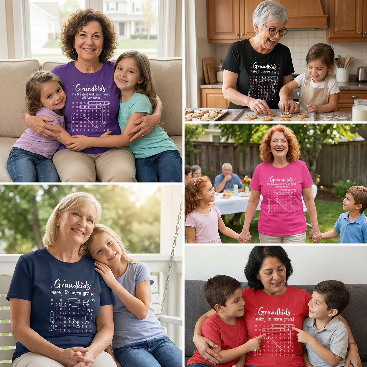 The Greatest Gift You Ever Know Word Search Puzzle Art - Personalized Shirt - Gift For Grandma - Image 8