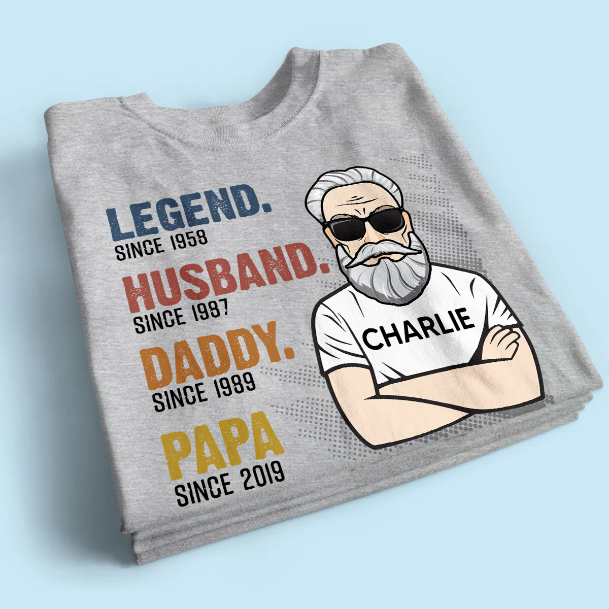 The Legend Grandpa Old Man Personalized Shirt - Image 2