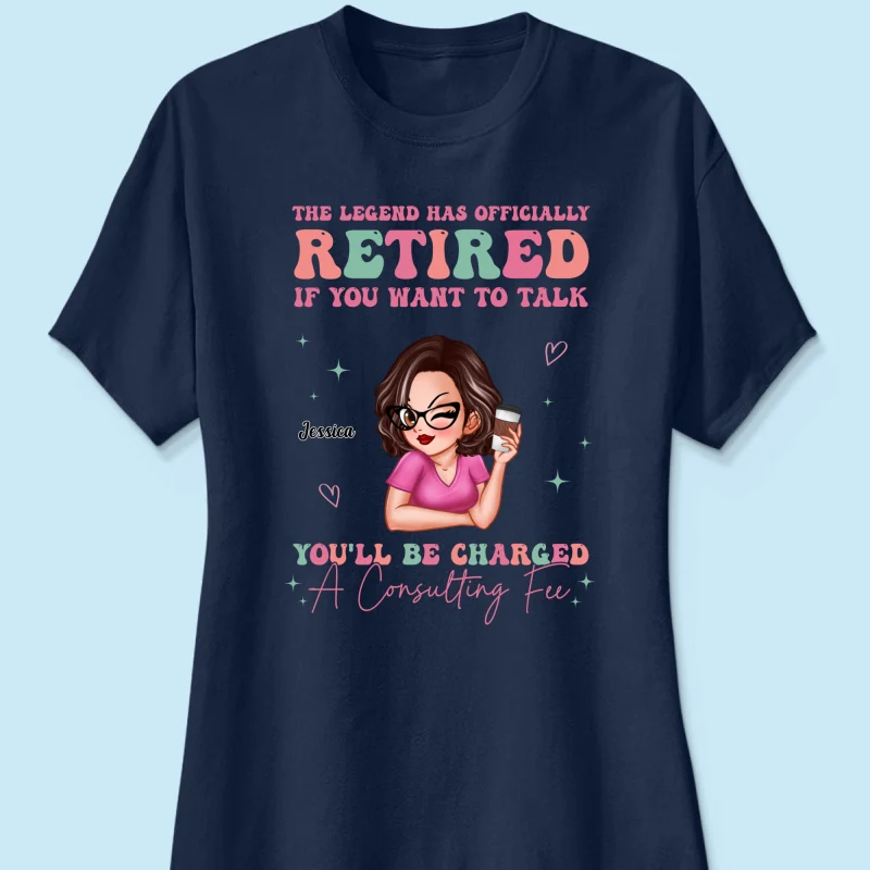 The Legend Has Officially Retired Personalized Shirt, Gift for Mom, Grandma, Bestie - Image 15