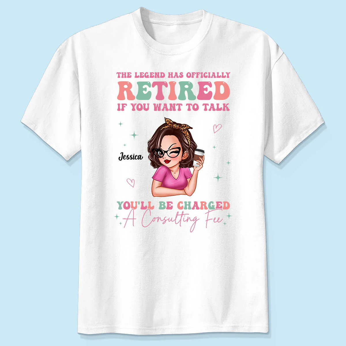 The Legend Has Officially Retired Personalized Shirt, Gift for Mom, Grandma, Bestie - Image 3