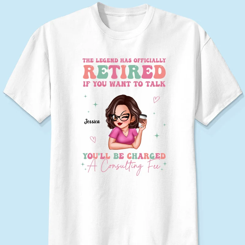 The Legend Has Officially Retired Personalized Shirt, Gift for Mom, Grandma, Bestie - Image 9