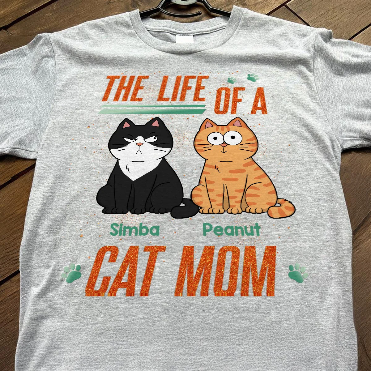 The Life Of A Cat Mom Funny Cats - Personalized Shirt - Image 9