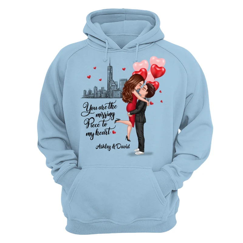 The Missing Piece To My Heart Valentine‘s Day Gift For Him, Gift For Her Personalized Shirt - Image 16