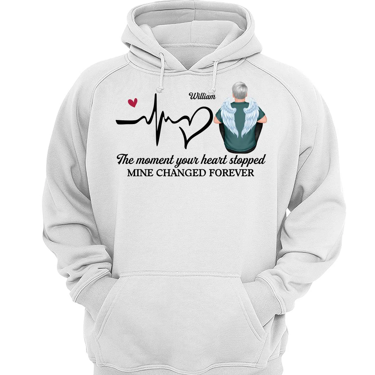 The Moment Your Heart Stopped Memorial Personalized Shirt - Image 3