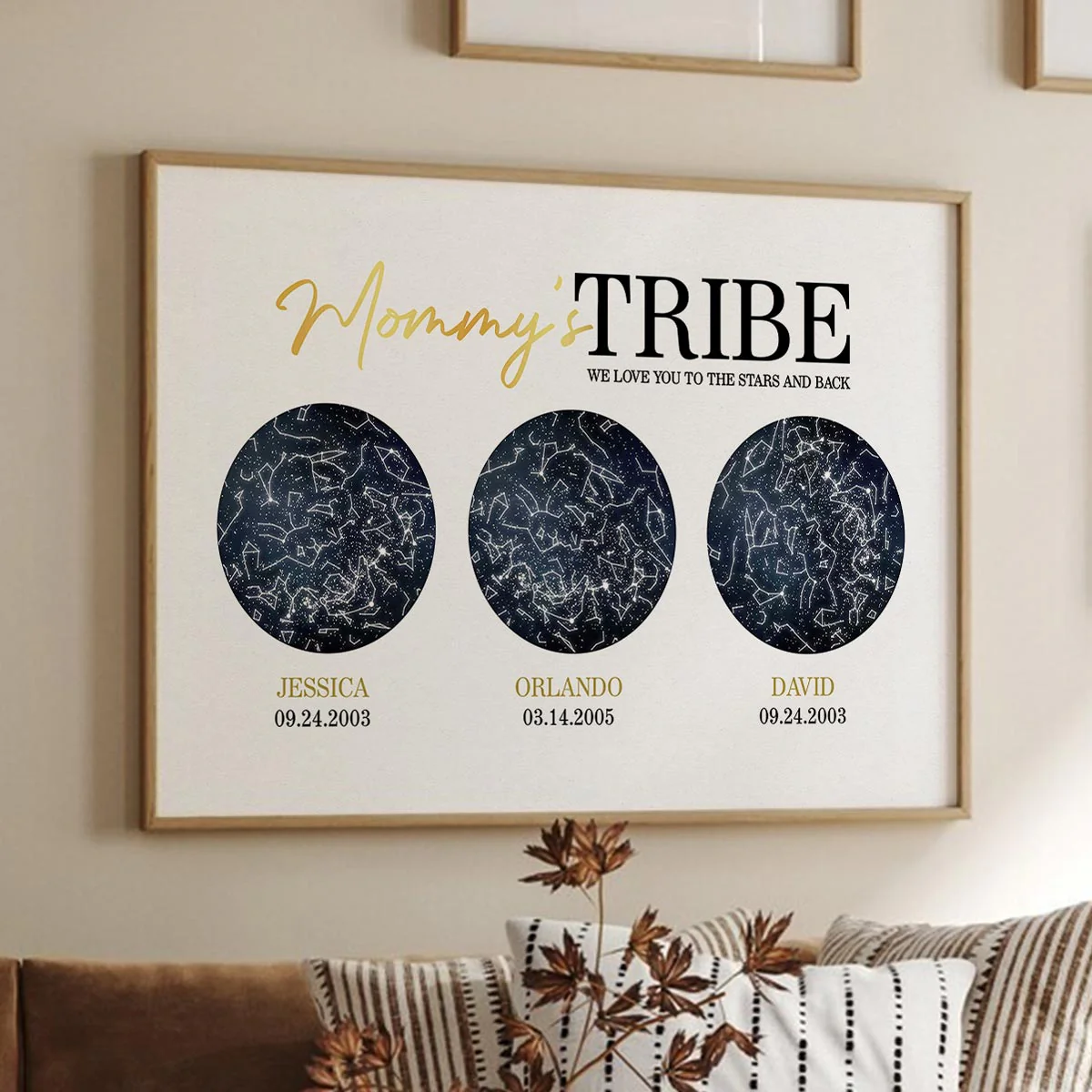 The Night Your Children Were Born Custom Star Map Personalized Poster, Perfect Gift Birthday Gift For Mom - Image 6
