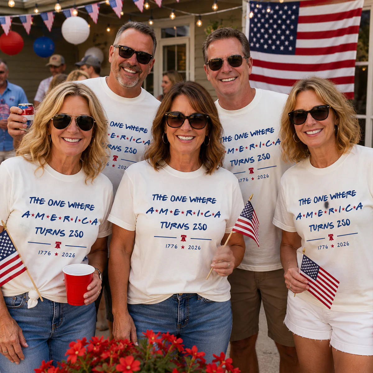 The One Where America Turns 250 - 4th Of July Shirt - American 250th Anniversary, Cool Gift for Her, for Him - Image 8