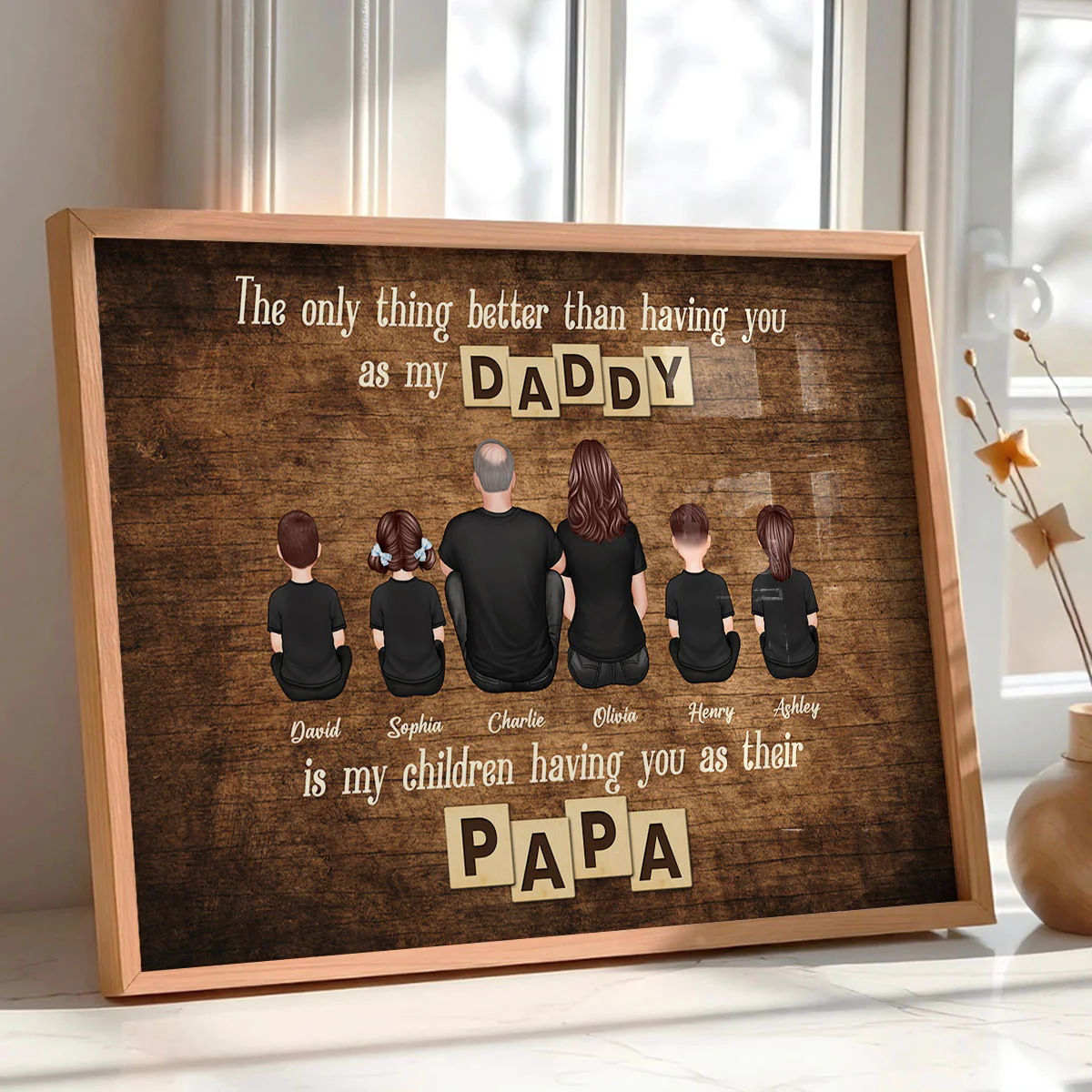 The Only Thing Better Having You As My Dad Grandpa Personalized Poster, Gift For Grandpa - Image 3