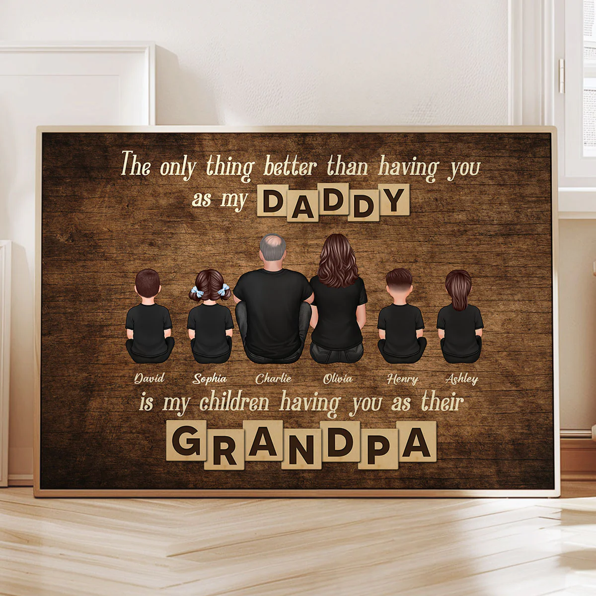 The Only Thing Better Having You As My Dad Grandpa Personalized Poster, Gift For Grandpa - Image 4