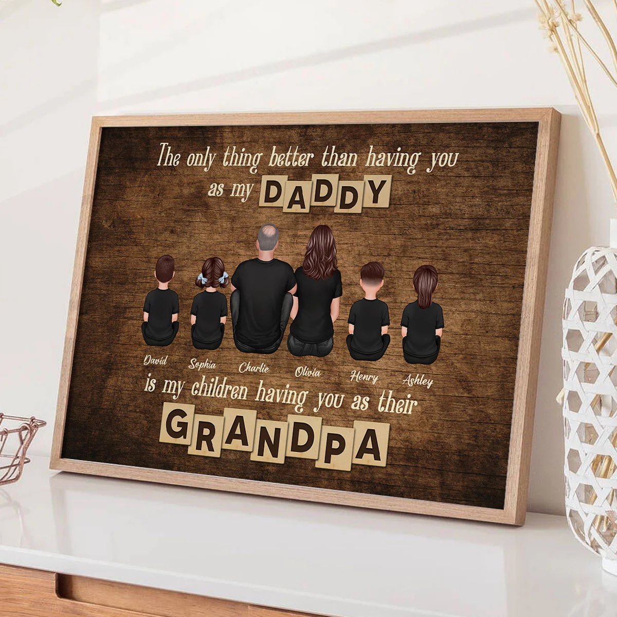 The Only Thing Better Having You As My Dad Grandpa Personalized Poster, Gift For Grandpa - Image 6