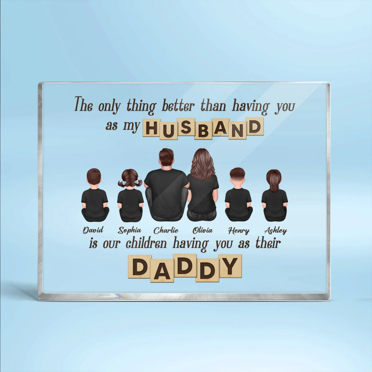 The Only Thing Better Than Being My Husband Personalized Rectangle Acrylic Block Plaque, Gift For Dad - Image 10