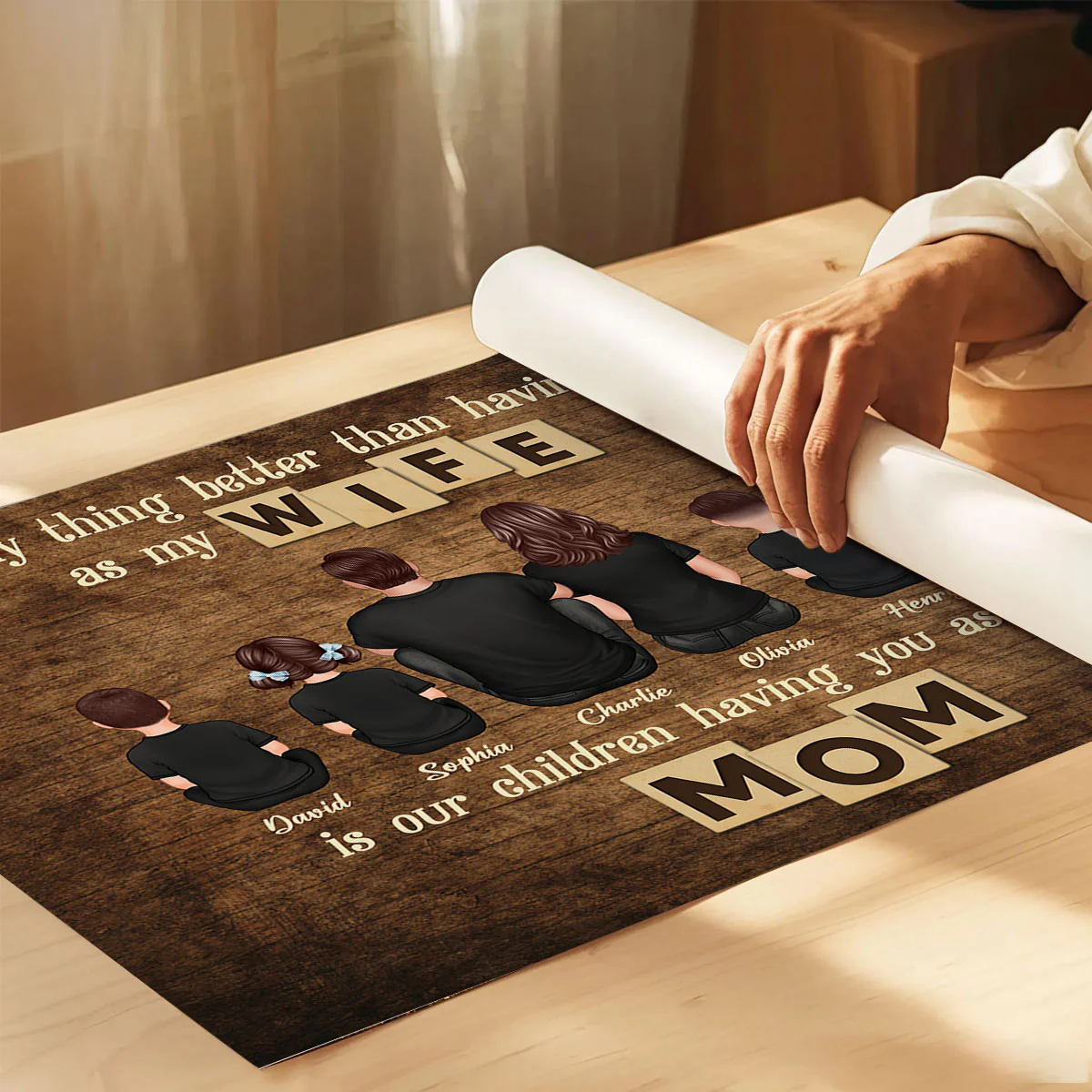 The Only Thing Better Than Being My Wife Personalized Horizontal Poster, Gift For Mom - Image 5