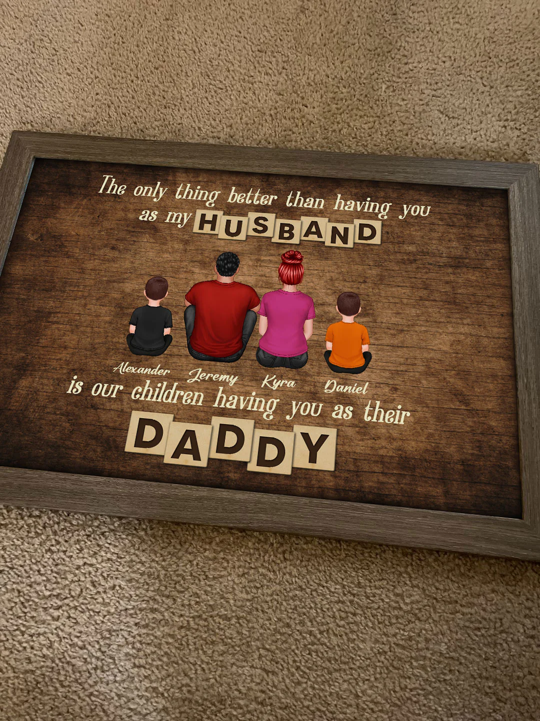 The Only Thing Better Than Gift for Dad Grandpa, Personalized Horizontal Poster - Image 6