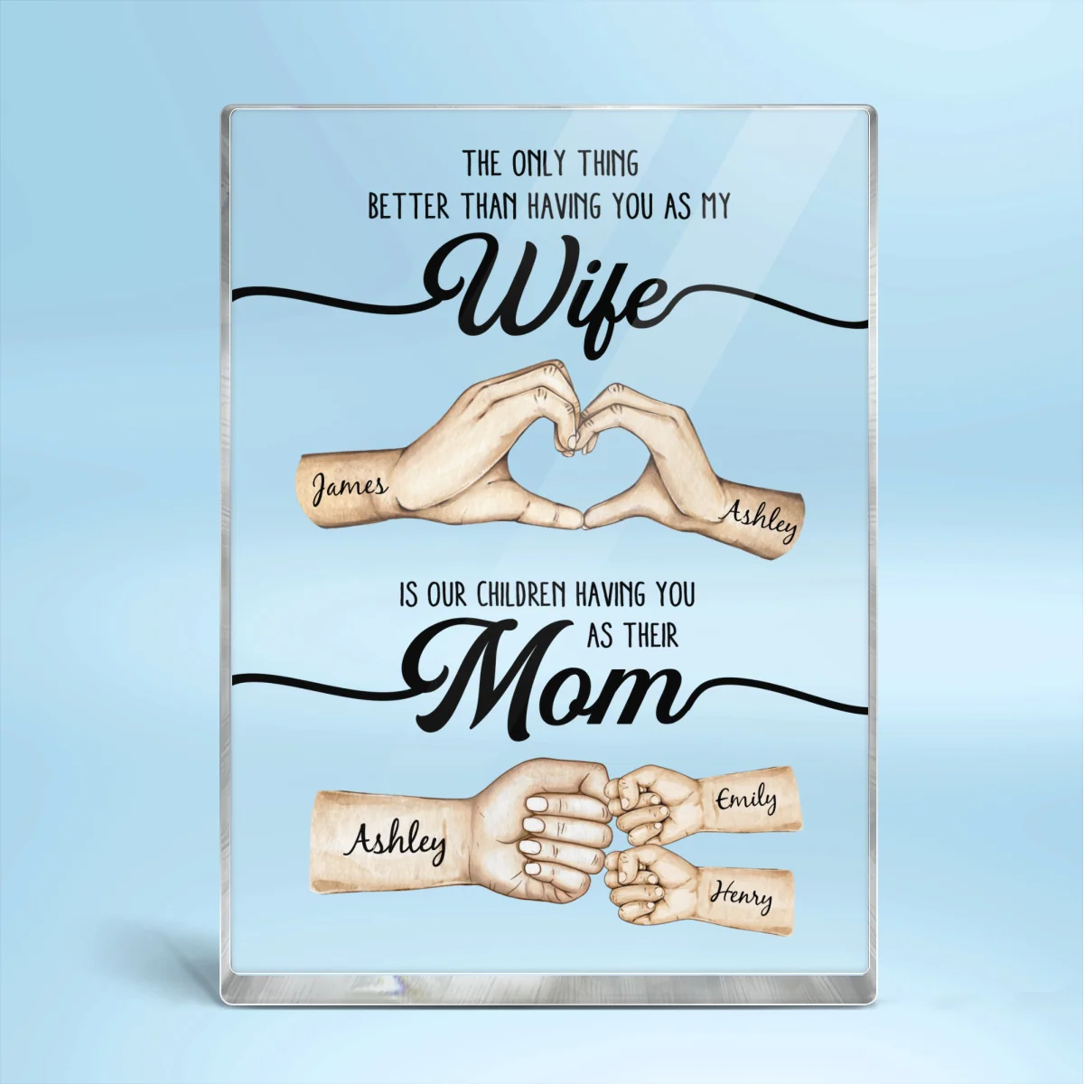 The Only Thing Better Than Having You As My Wife - Personalized Acrylic Block Plaque - Mother's Day Gift For Wife - Image 10
