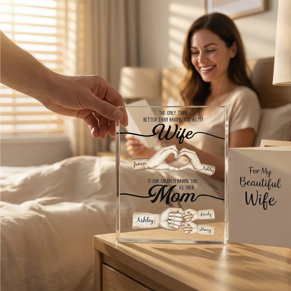 The Only Thing Better Than Having You As My Wife - Personalized Acrylic Block Plaque - Mother's Day Gift For Wife - Image 5