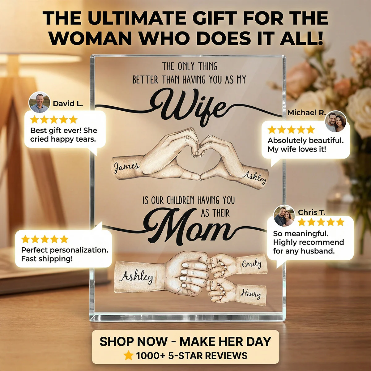 The Only Thing Better Than Having You As My Wife - Personalized Acrylic Block Plaque - Mother's Day Gift For Wife - Image 6