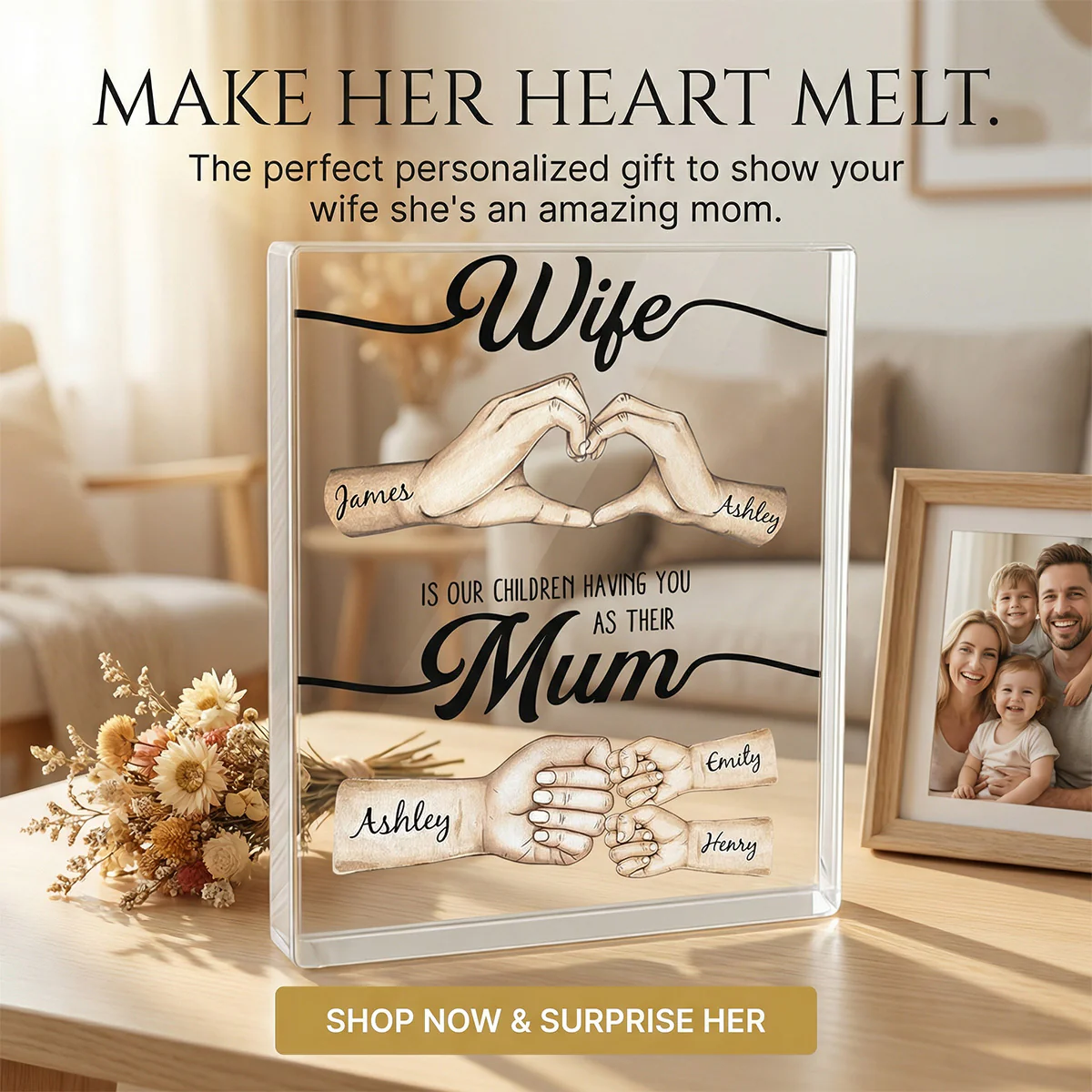 The Only Thing Better Than Having You As My Wife - Personalized Acrylic Block Plaque - Mother's Day Gift For Wife - Image 7