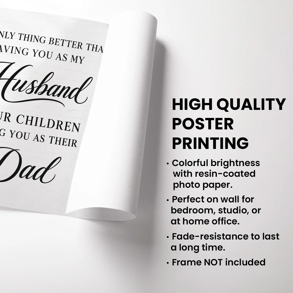 The Only Thing Having You As My Husband Family Hands - Personalized Poster - Father's Day Gift For Husband - Image 2