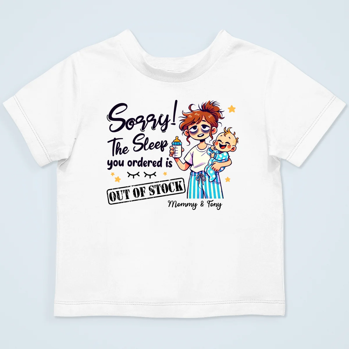 The Sleep You Ordered Is Out Of Stock Funny Personalized Baby Onesie, Baby Shirt - Image 15