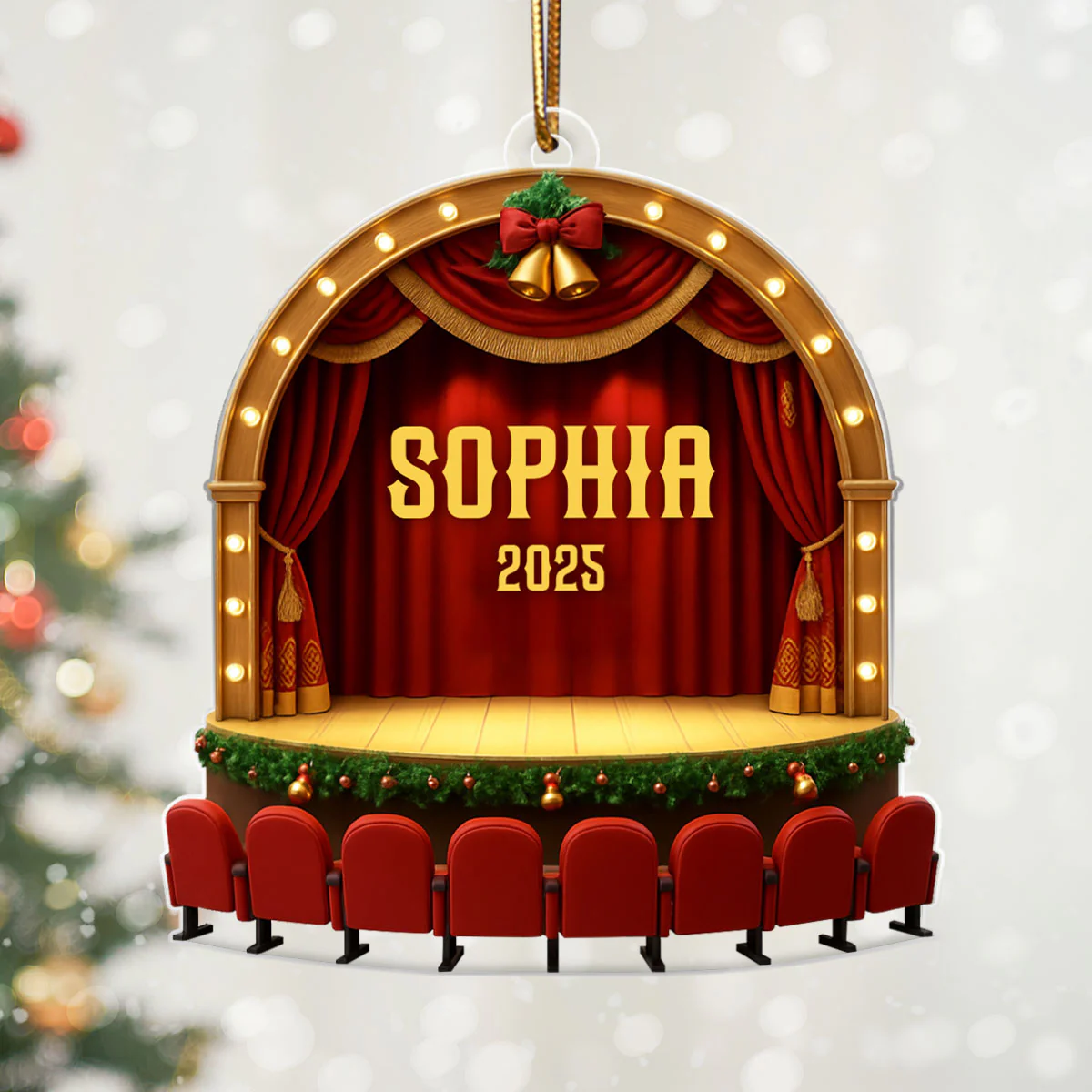 Theater Performance - Personalized Acrylic Ornament - Drama Student Christmas Gift - Image 6