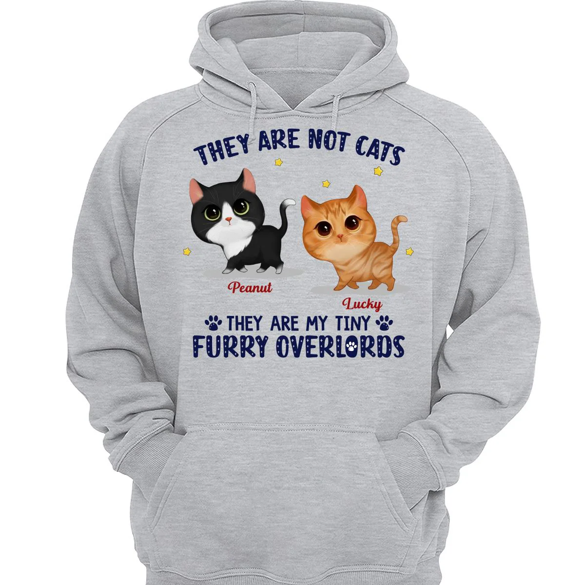 They Are My Tiny Furry Overlords Watercolor Cute Walking Cats Personalized Shirt - Image 3