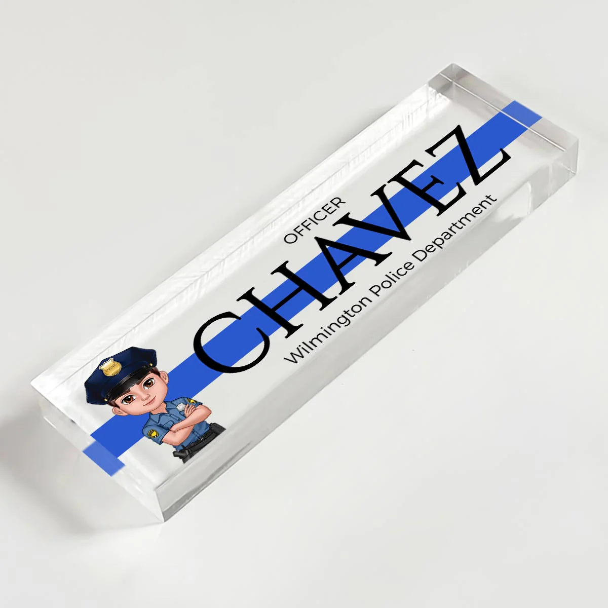 Law Enforcement Personalized Acrylic Desk Name Plate, Appreciation Gift For Police Officers, Sheriff, Deputy Sheriff - Image 6