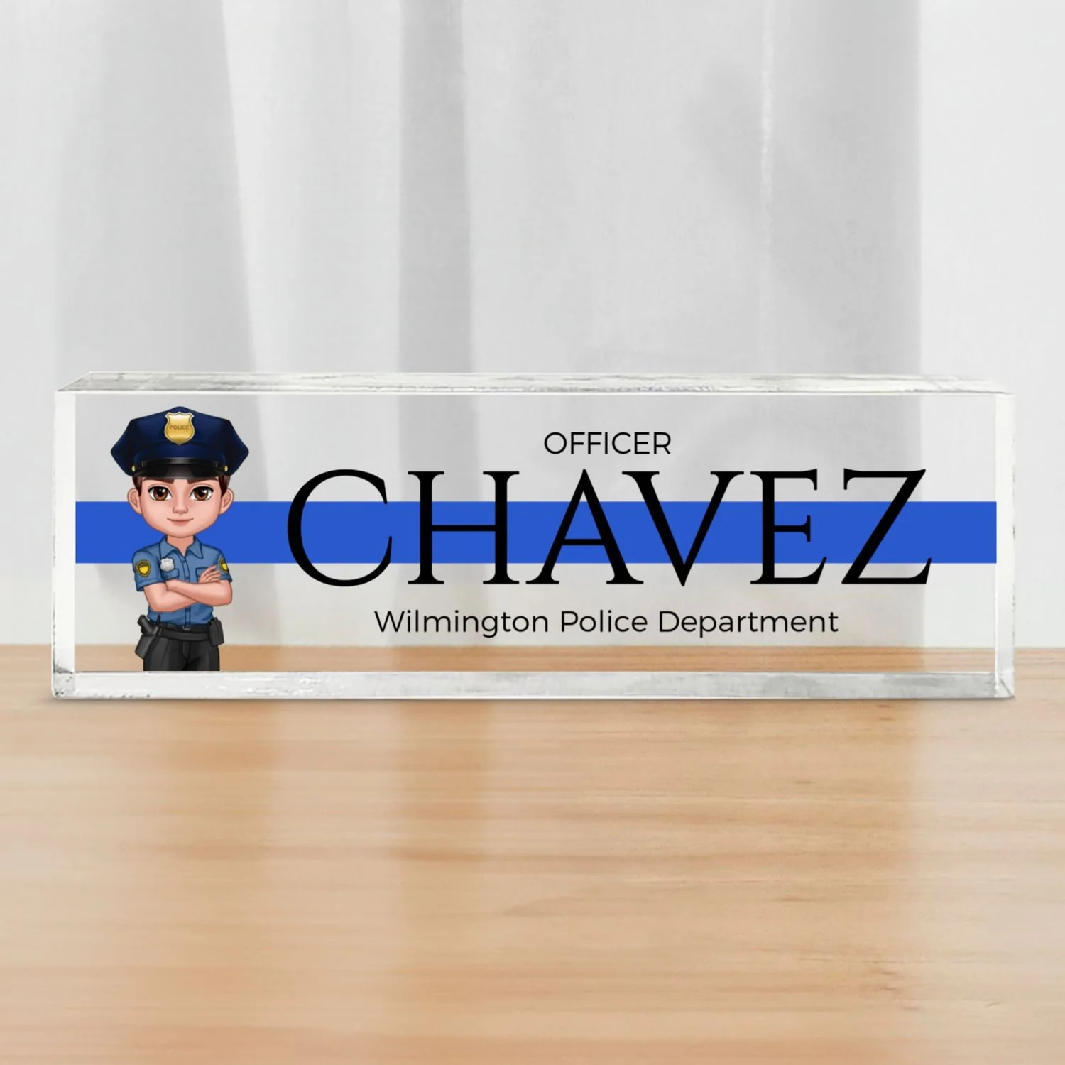 Law Enforcement Personalized Acrylic Desk Name Plate, Appreciation Gift For Police Officers, Sheriff, Deputy Sheriff - Image 8