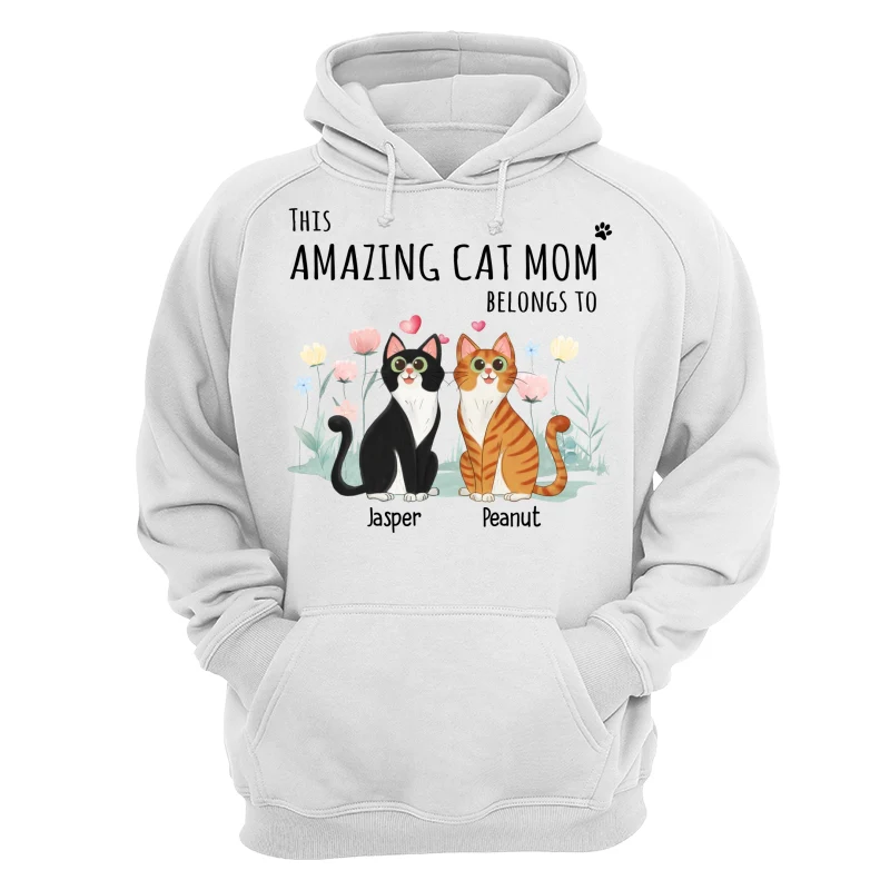 This Amazing Cat Mom Belongs To Cartoon Cat Sitting Flowers Personalized Shirt - Image 13