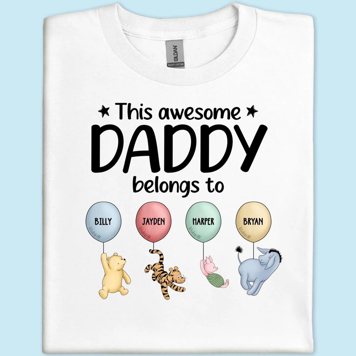 This Awesome Daddy Belongs To Cute Characters Personalized Shirt - Image 11