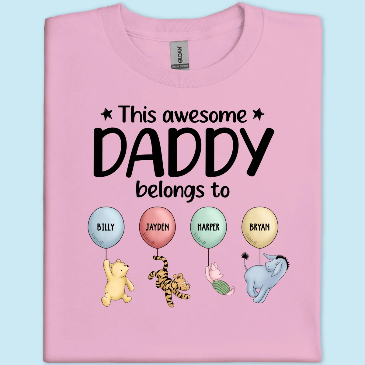 This Awesome Daddy Belongs To Cute Characters Personalized Shirt - Image 12
