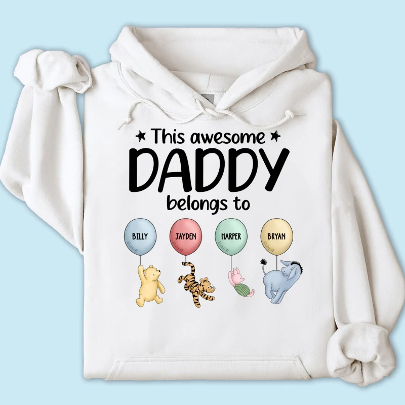 This Awesome Daddy Belongs To Cute Characters Personalized Shirt - Image 14