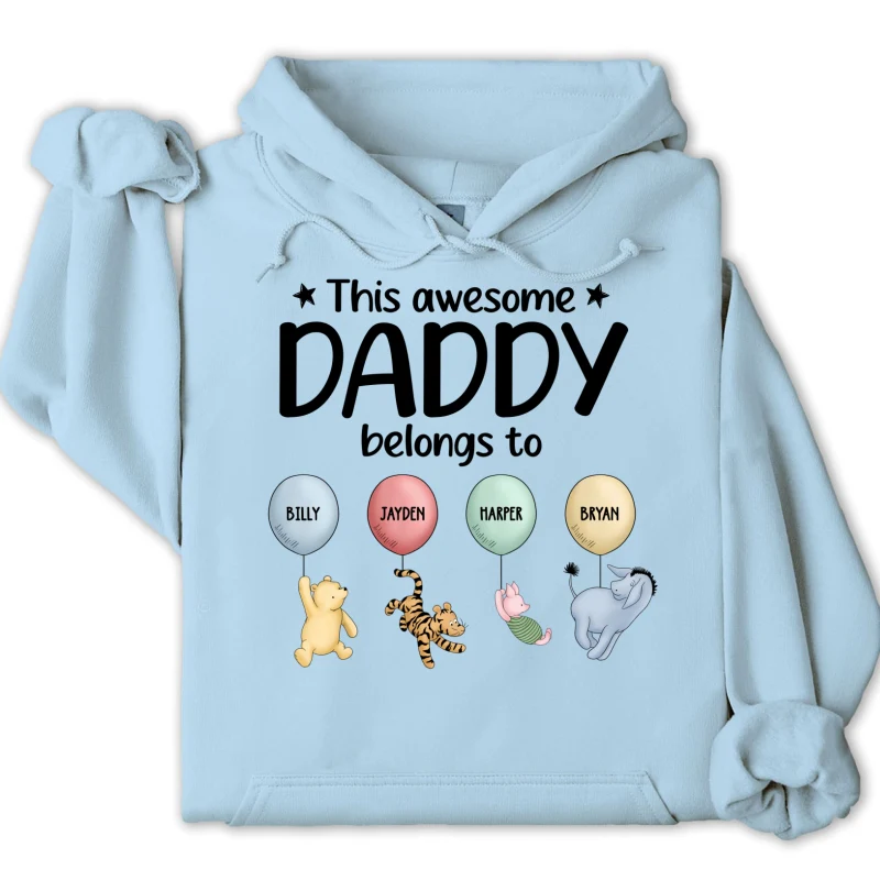 This Awesome Daddy Belongs To Cute Characters Personalized Shirt - Image 18