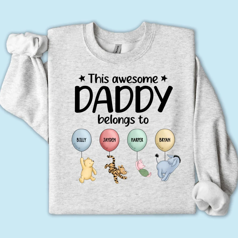 This Awesome Daddy Belongs To Cute Characters Personalized Shirt - Image 20