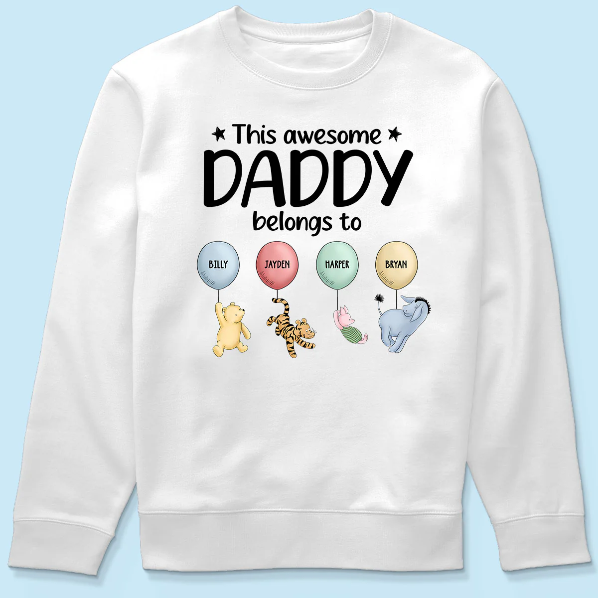 This Awesome Daddy Belongs To Cute Characters Personalized Shirt - Image 6