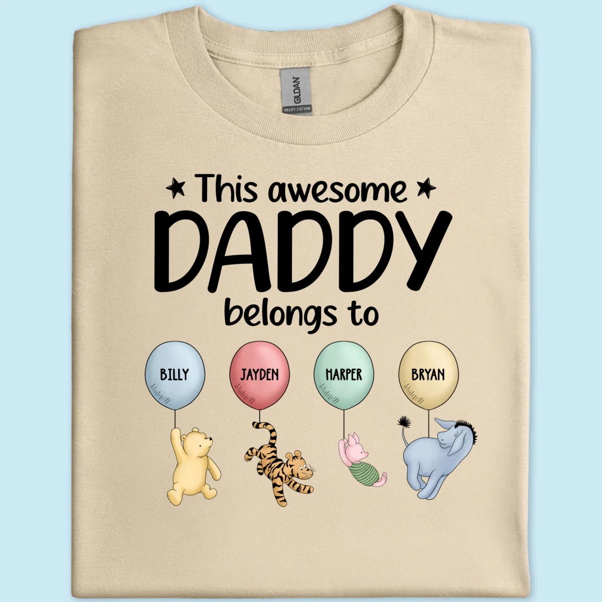 This Awesome Daddy Belongs To Cute Characters Personalized Shirt - Image 8