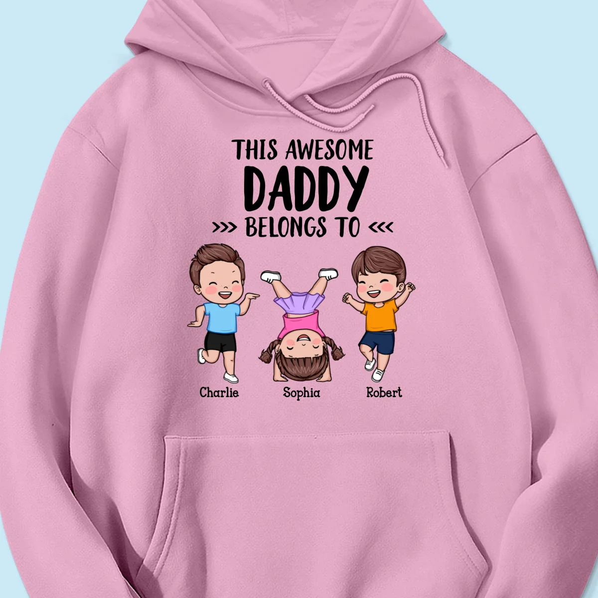 This Awesome Daddy Grandpa Belongs To Happy Kids Vector Personalized Shirt - Image 17