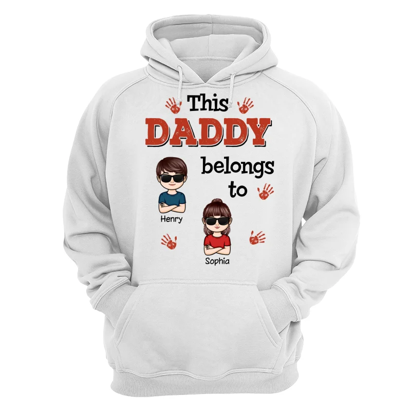 This Daddy Grandpa Belongs To Crossed Arm Kids Personalized Shirt - Image 13