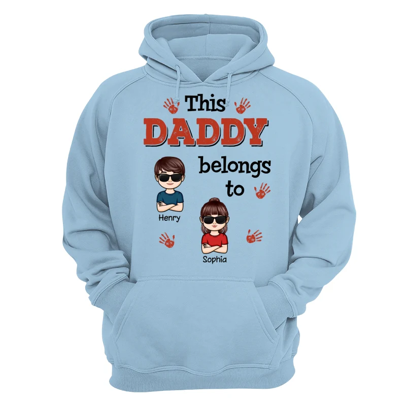 This Daddy Grandpa Belongs To Crossed Arm Kids Personalized Shirt - Image 16